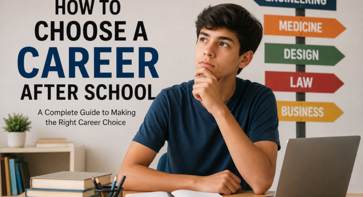 How to Choose a Career After School