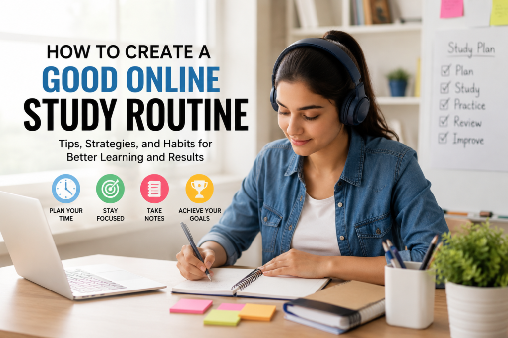 How to Create a Good Online Study Routine