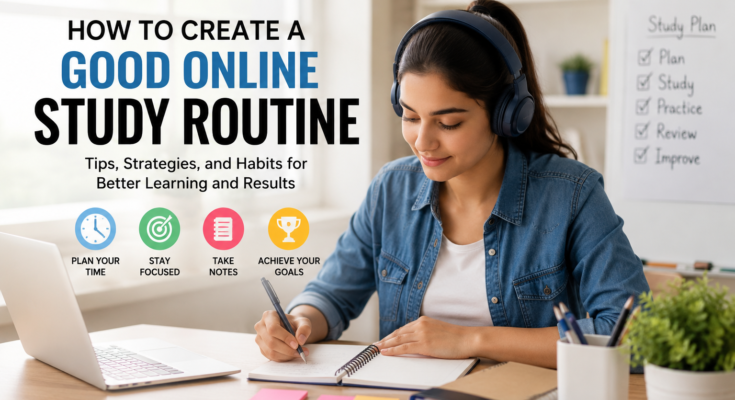How to Create a Good Online Study Routine