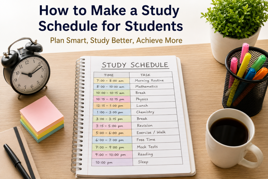 How to Make a Study Schedule for Students