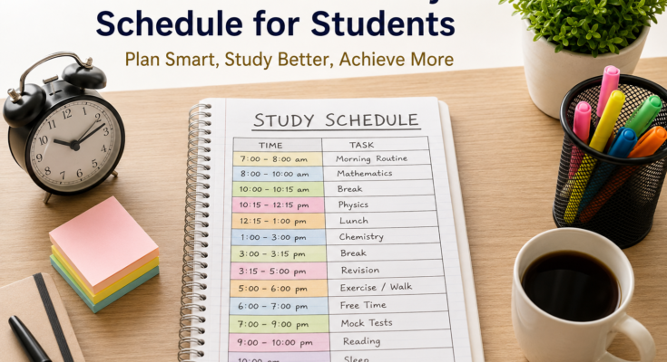 How to Make a Study Schedule for Students