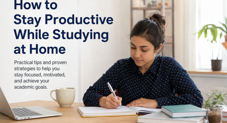 How to Stay Productive While Studying at Home