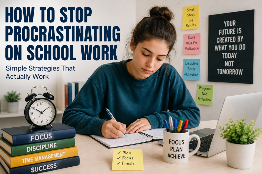How to Stop Procrastinating on School Work
