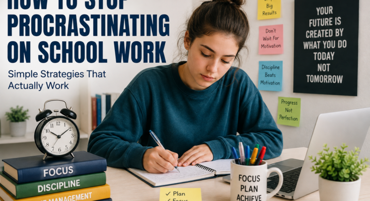 How to Stop Procrastinating on School Work