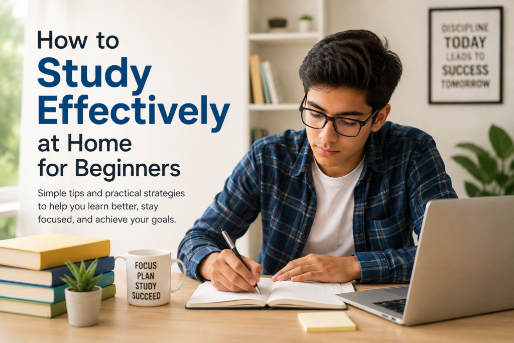 How to Study Effectively at Home for Beginners