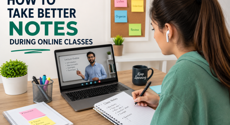 How to Take Better Notes During Online Classes