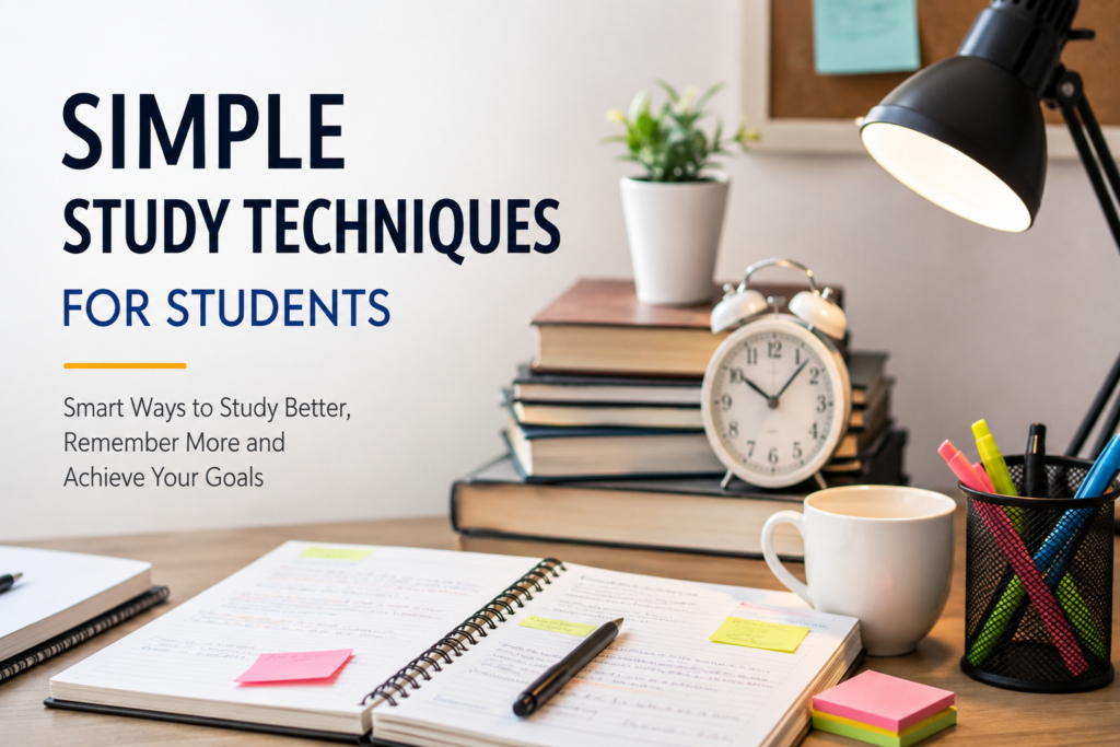 Simple Study Techniques for Students