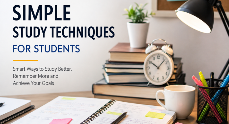 Simple Study Techniques for Students