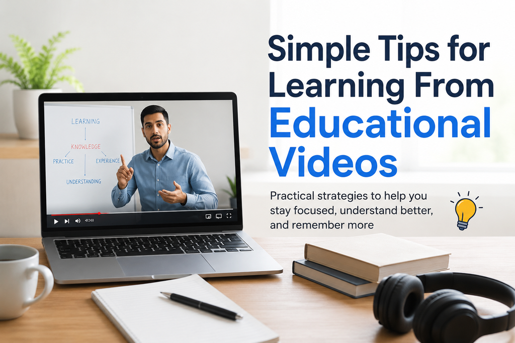 Simple Tips for Learning From Educational Videos