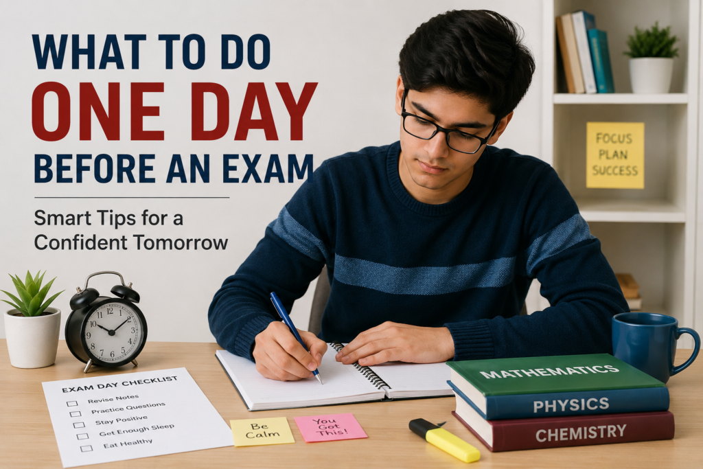 What to Do One Day Before an Exam