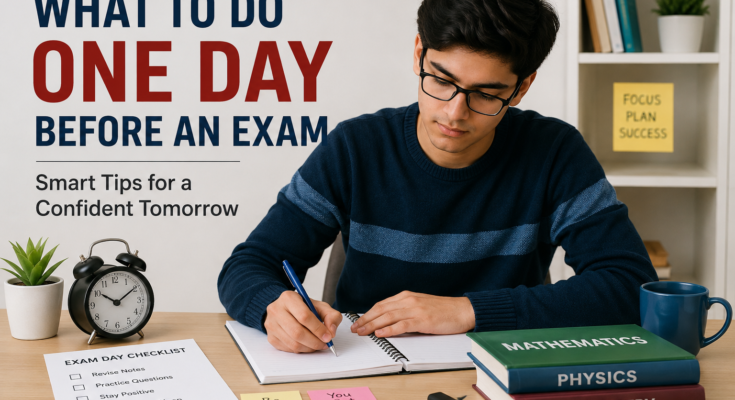 What to Do One Day Before an Exam