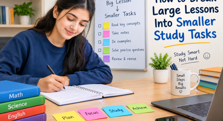 How to Break Large Lessons Into Smaller Study Tasks