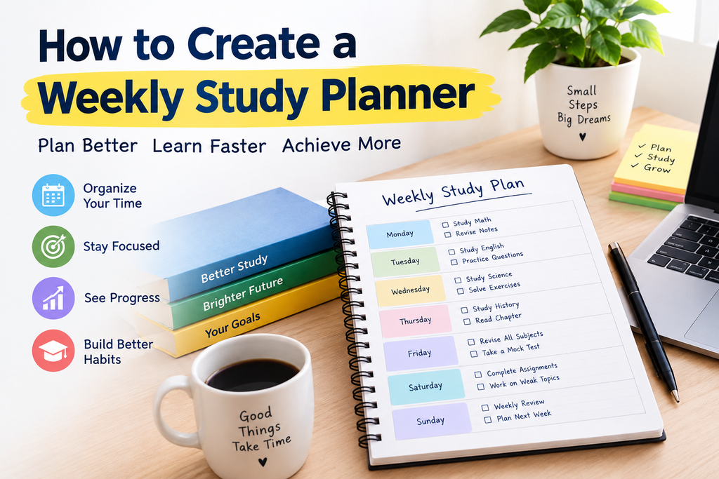 How to Create a Weekly Study Planner