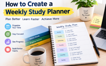How to Create a Weekly Study Planner