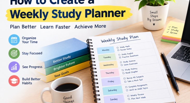 How to Create a Weekly Study Planner