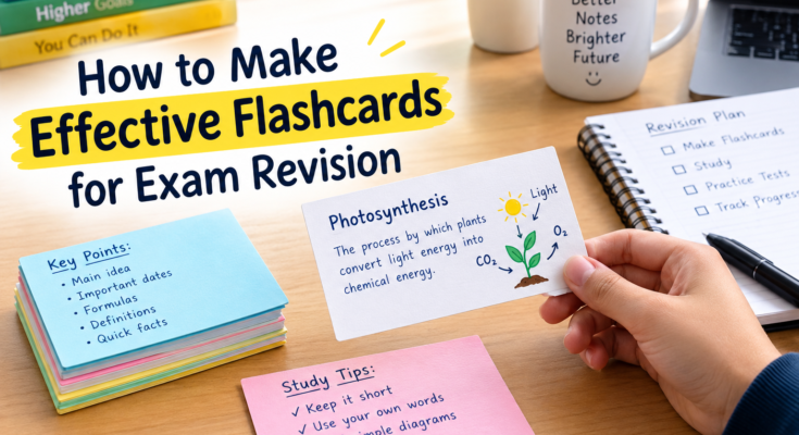 How to Make Effective Flashcards for Exam Revision