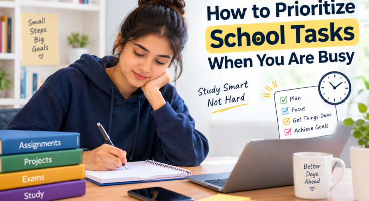 How to Prioritize School Tasks When You Are Busy