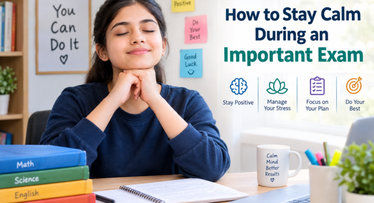 How to Stay Calm During an Important Exam