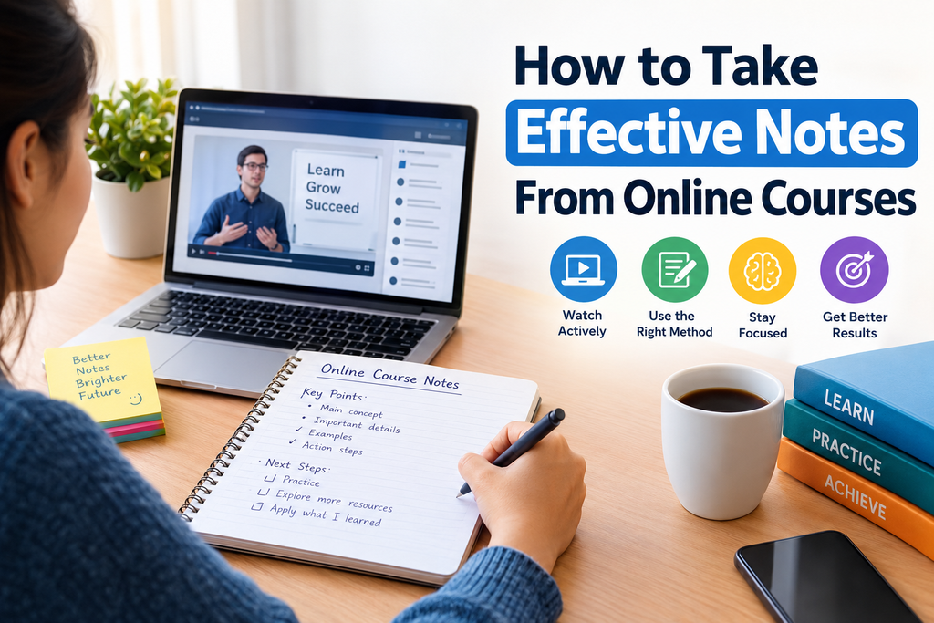 How to Take Effective Notes From Online Courses