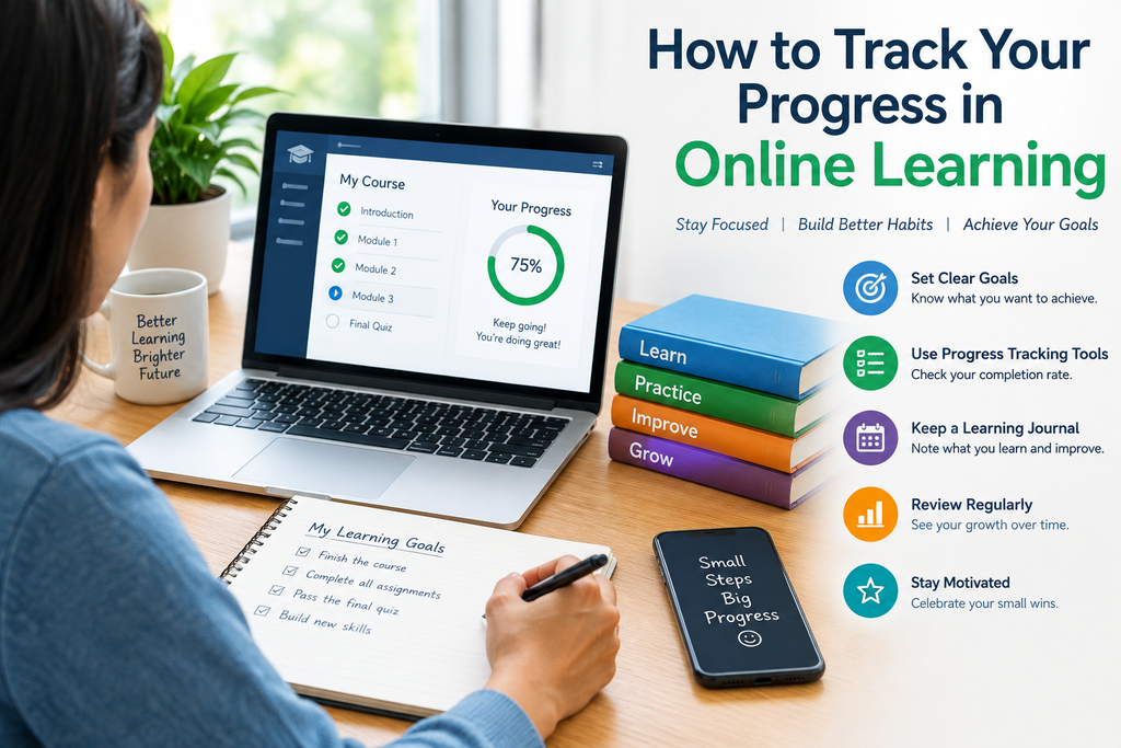 How to Track Your Progress in Online Learning