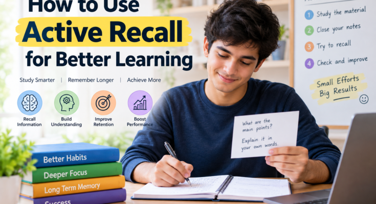 How to Use Active Recall for Better Learning