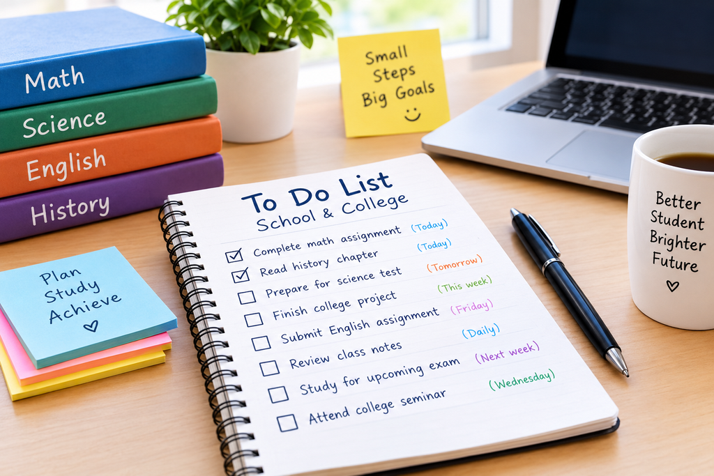 How to Use a To Do List for School and College